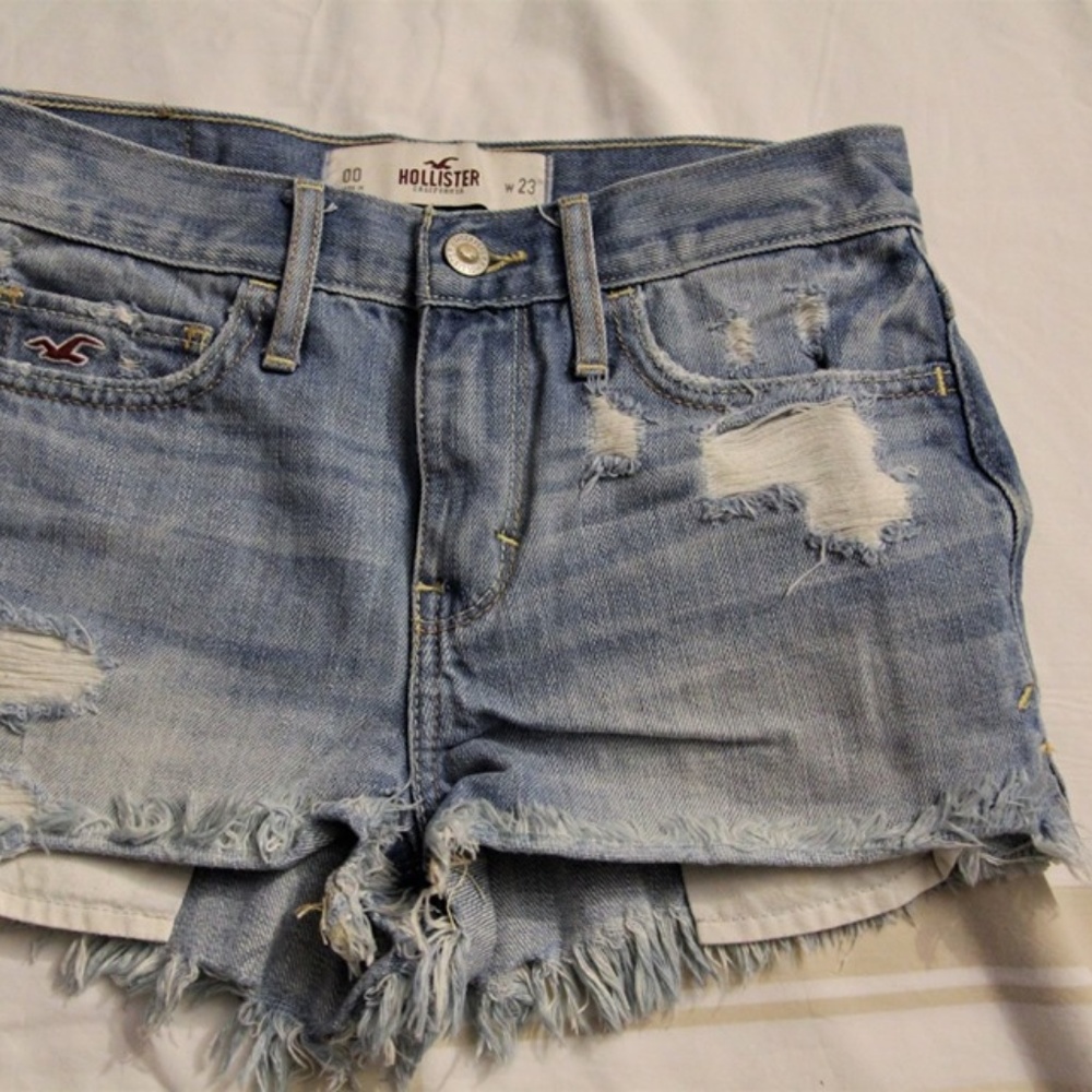 Distressed Denim Short